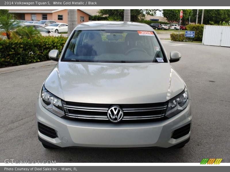 White Gold Metallic / Black 2014 Volkswagen Tiguan S