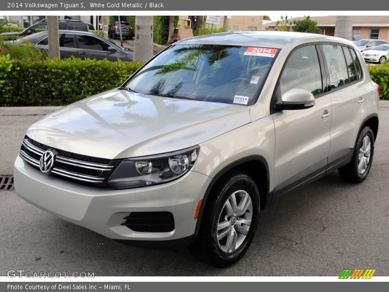 White Gold Metallic / Black 2014 Volkswagen Tiguan S