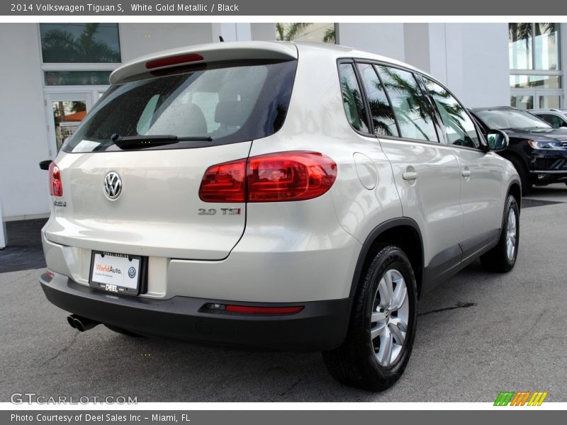 White Gold Metallic / Black 2014 Volkswagen Tiguan S
