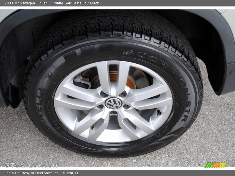 White Gold Metallic / Black 2014 Volkswagen Tiguan S
