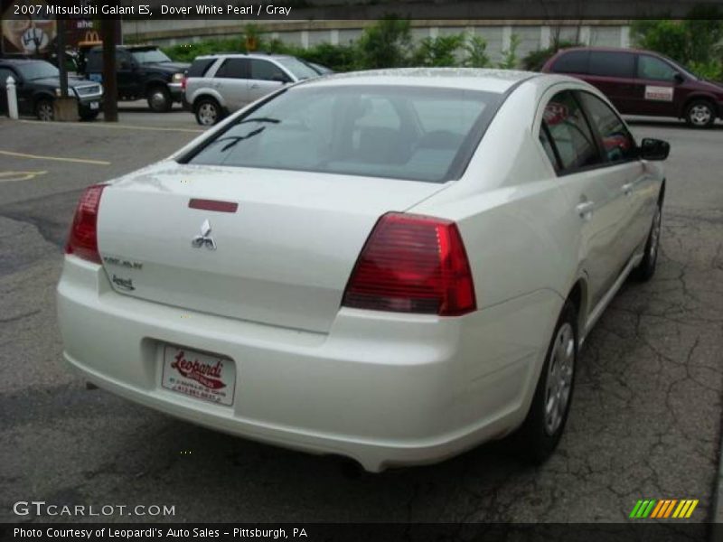 Dover White Pearl / Gray 2007 Mitsubishi Galant ES
