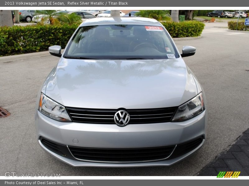 Reflex Silver Metallic / Titan Black 2013 Volkswagen Jetta SE Sedan