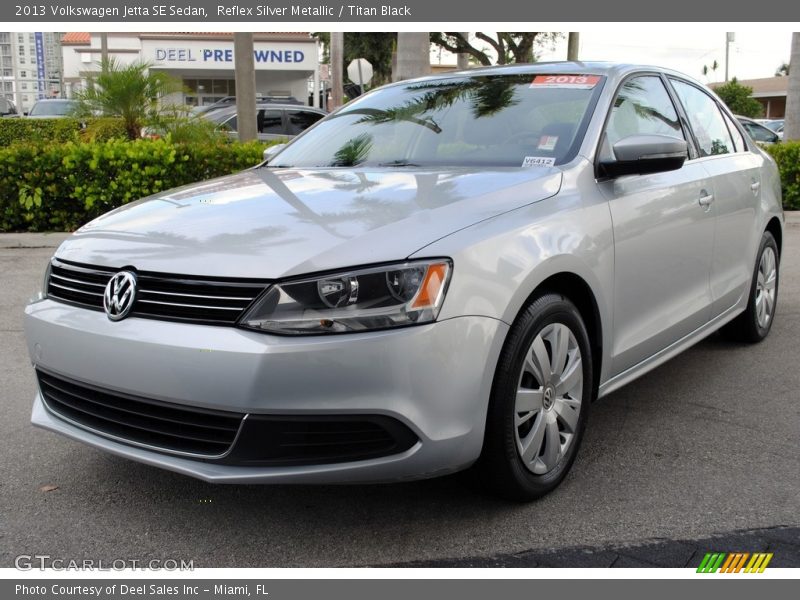 Reflex Silver Metallic / Titan Black 2013 Volkswagen Jetta SE Sedan
