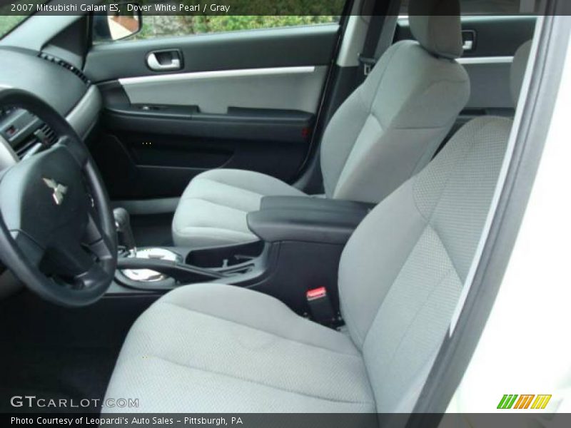 Dover White Pearl / Gray 2007 Mitsubishi Galant ES