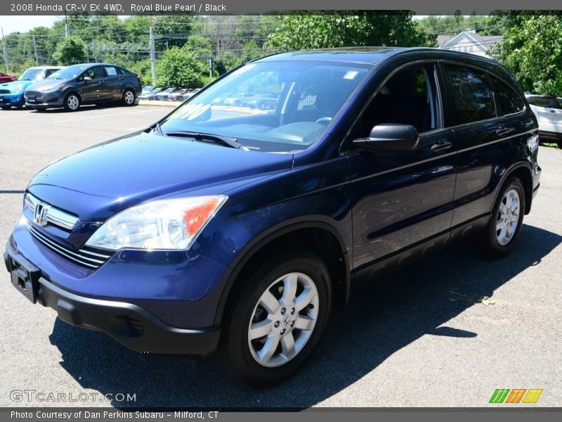 Royal Blue Pearl / Black 2008 Honda CR-V EX 4WD