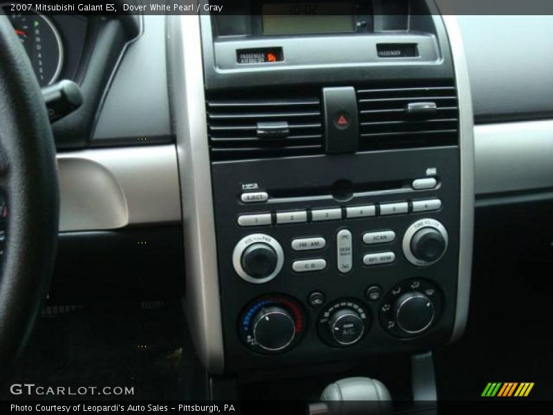 Dover White Pearl / Gray 2007 Mitsubishi Galant ES