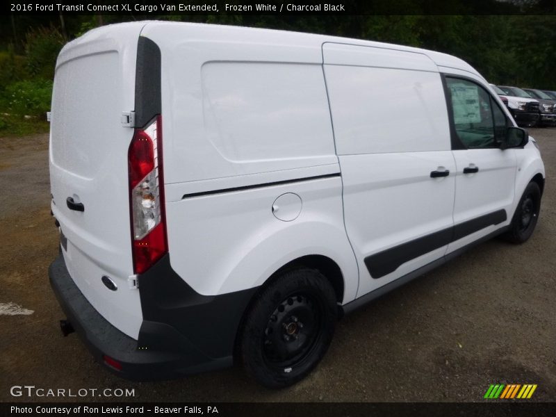 Frozen White / Charcoal Black 2016 Ford Transit Connect XL Cargo Van Extended