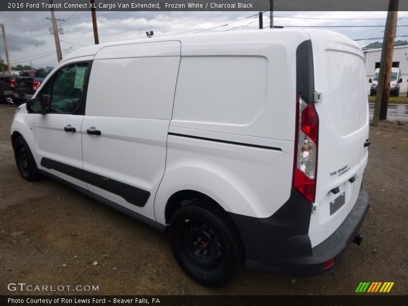 Frozen White / Charcoal Black 2016 Ford Transit Connect XL Cargo Van Extended