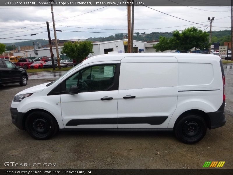 Frozen White / Charcoal Black 2016 Ford Transit Connect XL Cargo Van Extended