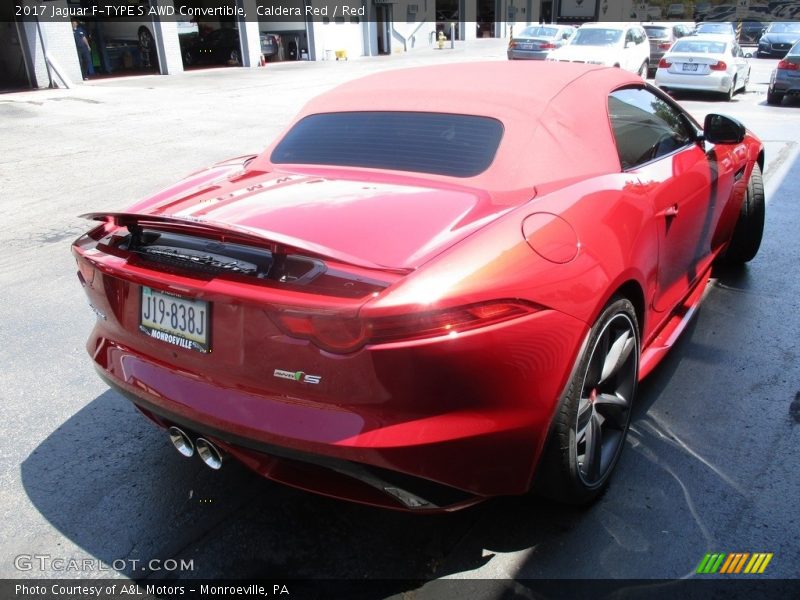 Caldera Red / Red 2017 Jaguar F-TYPE S AWD Convertible