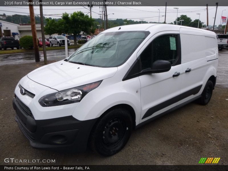 Frozen White / Charcoal Black 2016 Ford Transit Connect XL Cargo Van Extended
