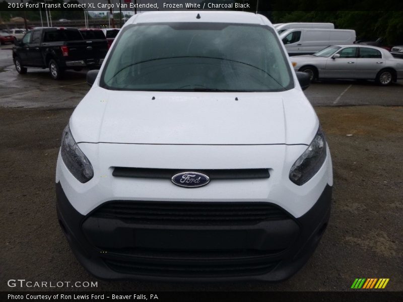 Frozen White / Charcoal Black 2016 Ford Transit Connect XL Cargo Van Extended