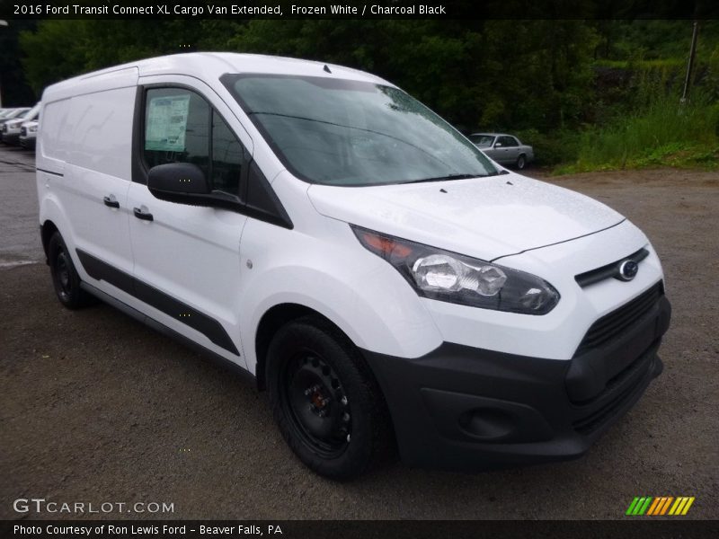Frozen White / Charcoal Black 2016 Ford Transit Connect XL Cargo Van Extended
