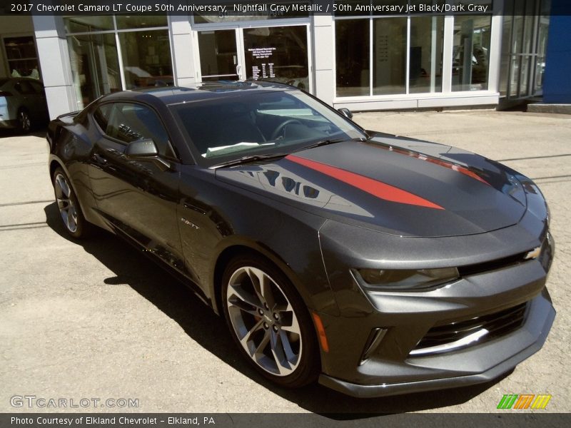 Nightfall Gray Metallic / 50th Anniversary Jet Black/Dark Gray 2017 Chevrolet Camaro LT Coupe 50th Anniversary