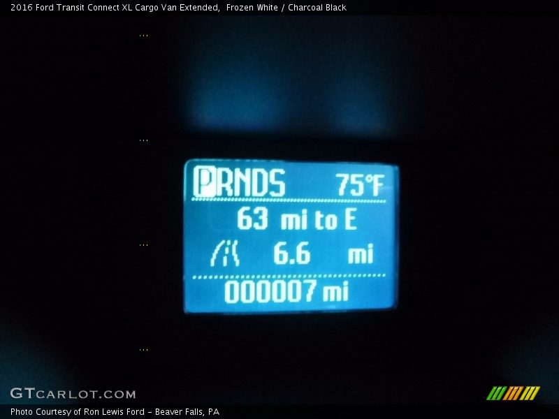 Frozen White / Charcoal Black 2016 Ford Transit Connect XL Cargo Van Extended