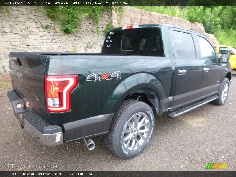 Green Gem / Medium Earth Gray 2016 Ford F150 XLT SuperCrew 4x4