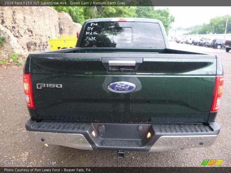 Green Gem / Medium Earth Gray 2016 Ford F150 XLT SuperCrew 4x4