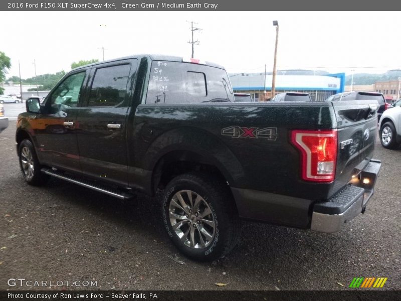 Green Gem / Medium Earth Gray 2016 Ford F150 XLT SuperCrew 4x4