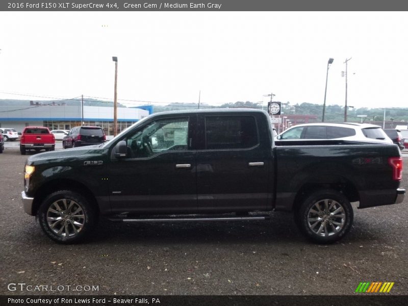 Green Gem / Medium Earth Gray 2016 Ford F150 XLT SuperCrew 4x4