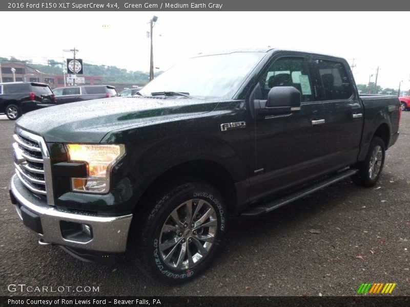Green Gem / Medium Earth Gray 2016 Ford F150 XLT SuperCrew 4x4