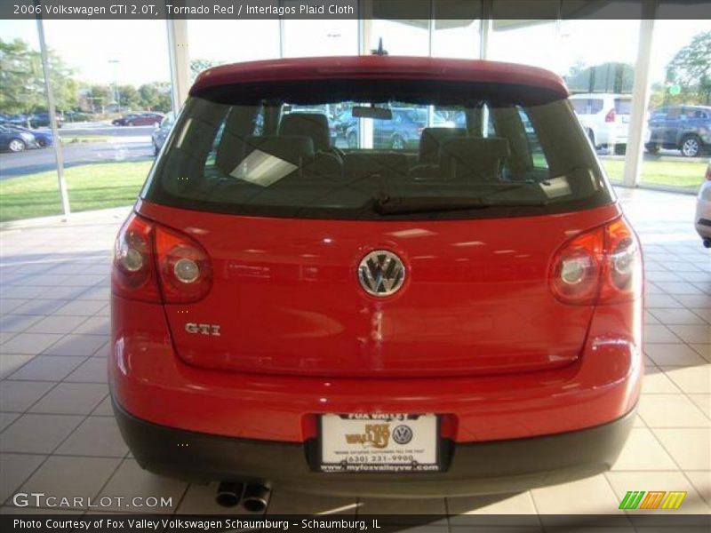 Tornado Red / Interlagos Plaid Cloth 2006 Volkswagen GTI 2.0T