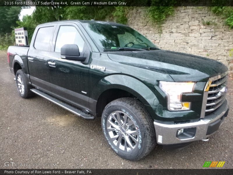 Green Gem / Medium Earth Gray 2016 Ford F150 XLT SuperCrew 4x4