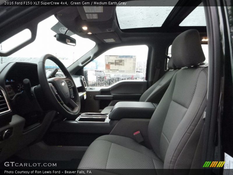 Green Gem / Medium Earth Gray 2016 Ford F150 XLT SuperCrew 4x4