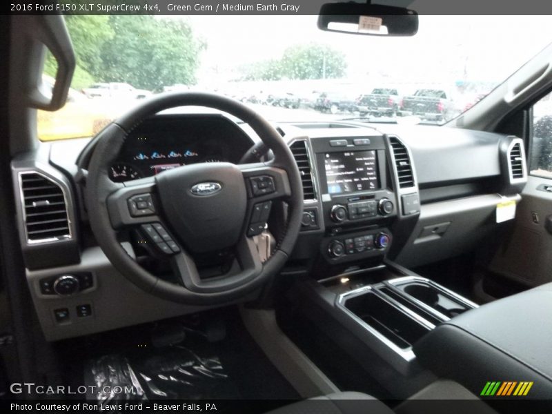 Green Gem / Medium Earth Gray 2016 Ford F150 XLT SuperCrew 4x4