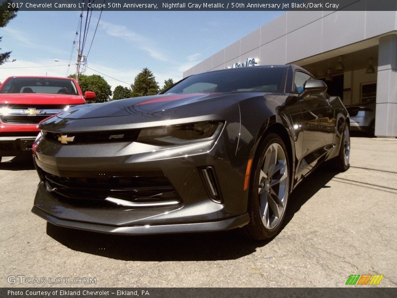 Nightfall Gray Metallic / 50th Anniversary Jet Black/Dark Gray 2017 Chevrolet Camaro LT Coupe 50th Anniversary