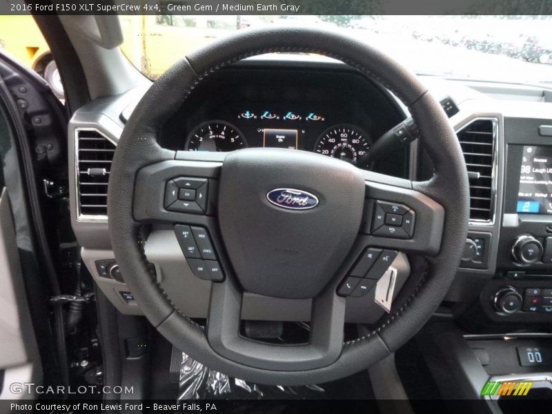Green Gem / Medium Earth Gray 2016 Ford F150 XLT SuperCrew 4x4