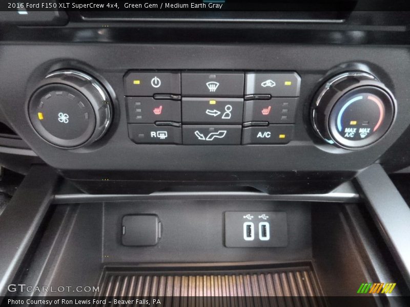 Green Gem / Medium Earth Gray 2016 Ford F150 XLT SuperCrew 4x4