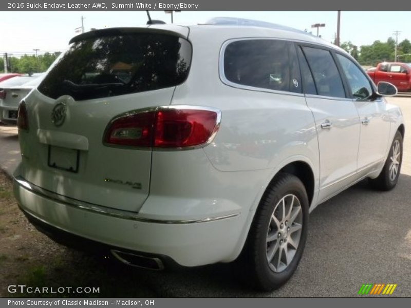 Summit White / Ebony/Ebony 2016 Buick Enclave Leather AWD