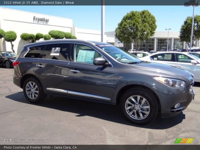Diamond Slate / Wheat 2013 Infiniti JX 35 AWD