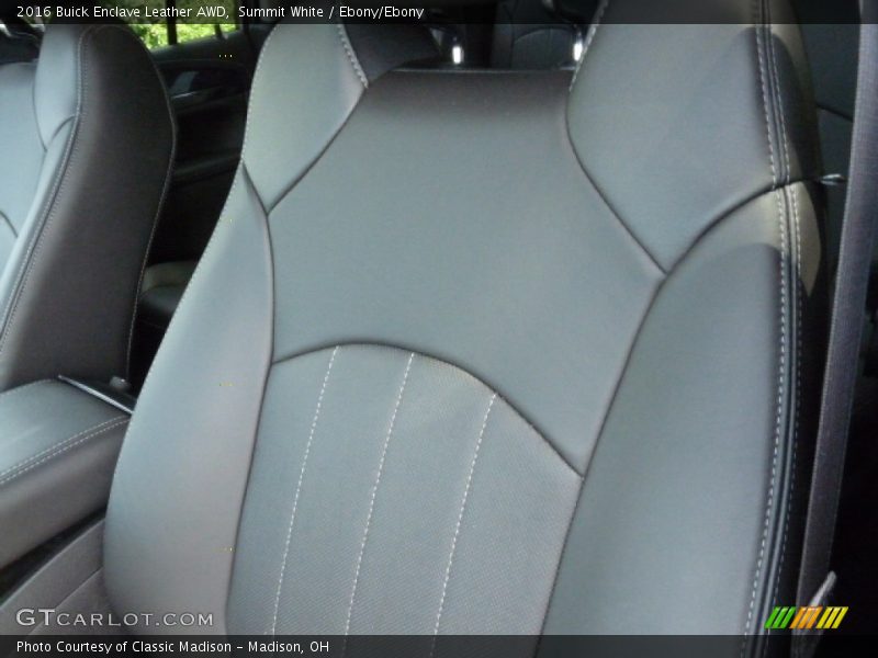 Summit White / Ebony/Ebony 2016 Buick Enclave Leather AWD