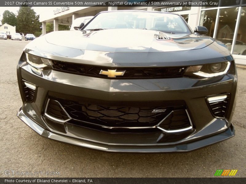 Nightfall Gray Metallic / 50th Anniversary Jet Black/Dark Gray 2017 Chevrolet Camaro SS Convertible 50th Anniversary
