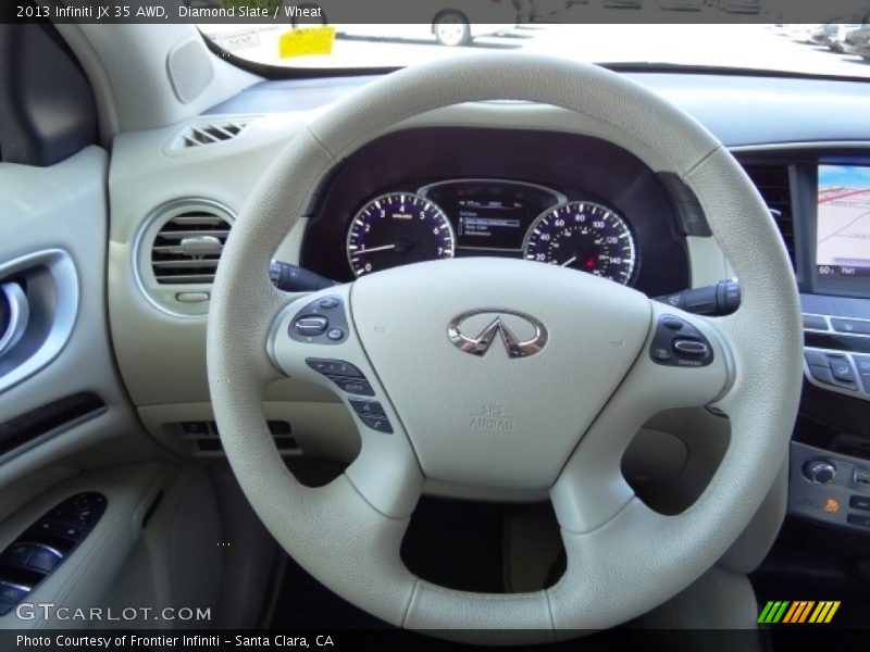 Diamond Slate / Wheat 2013 Infiniti JX 35 AWD