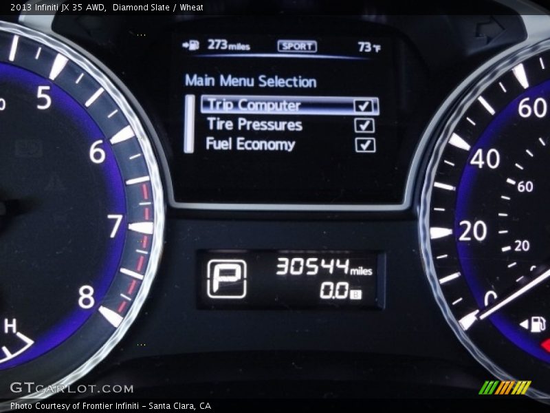 Diamond Slate / Wheat 2013 Infiniti JX 35 AWD
