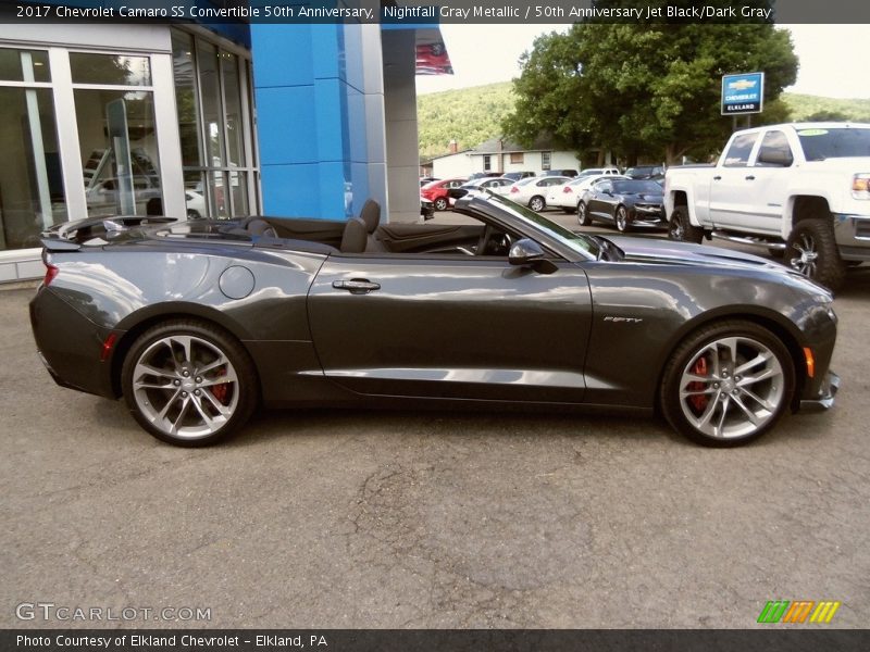 Nightfall Gray Metallic / 50th Anniversary Jet Black/Dark Gray 2017 Chevrolet Camaro SS Convertible 50th Anniversary