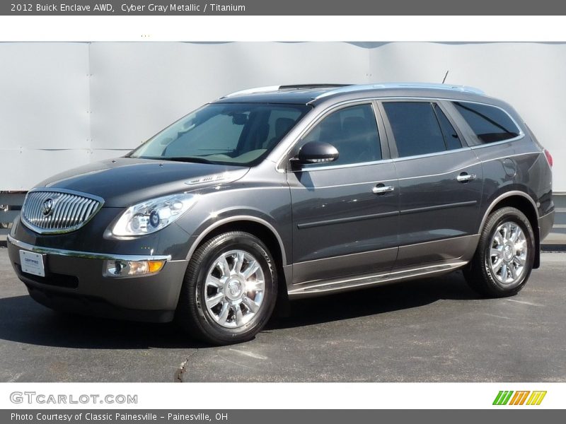 Cyber Gray Metallic / Titanium 2012 Buick Enclave AWD