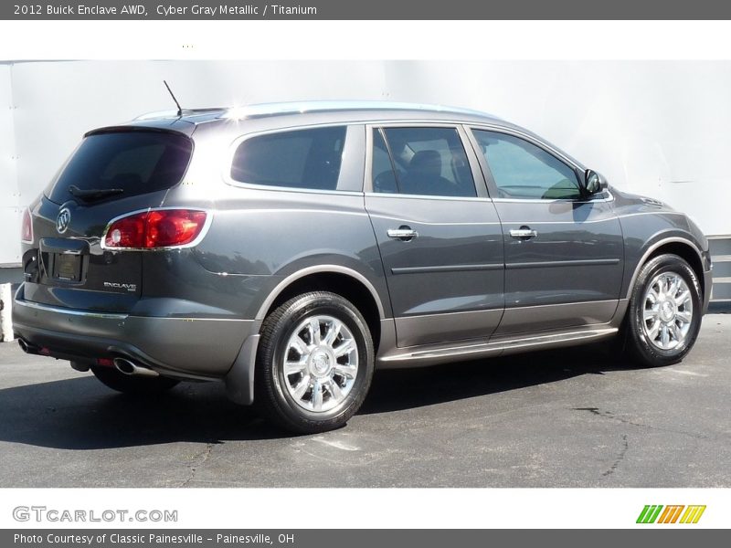 Cyber Gray Metallic / Titanium 2012 Buick Enclave AWD