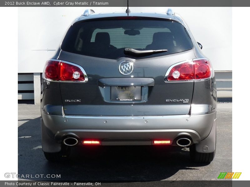 Cyber Gray Metallic / Titanium 2012 Buick Enclave AWD