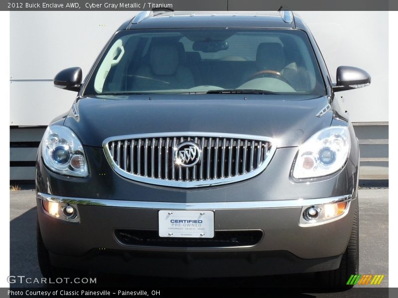 Cyber Gray Metallic / Titanium 2012 Buick Enclave AWD