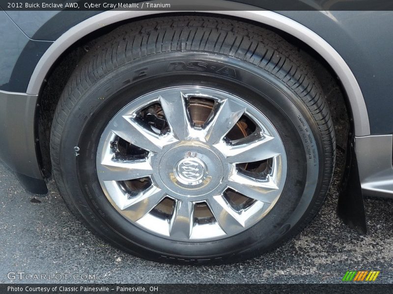 Cyber Gray Metallic / Titanium 2012 Buick Enclave AWD