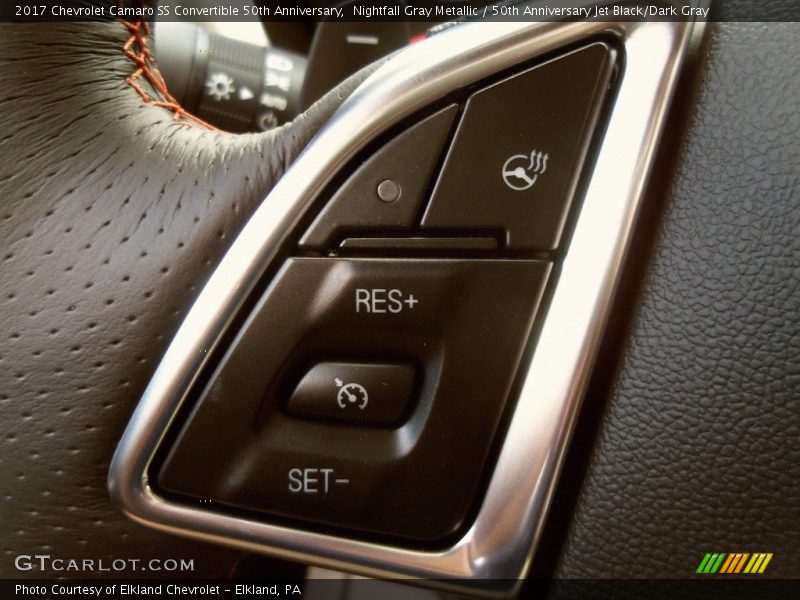 Nightfall Gray Metallic / 50th Anniversary Jet Black/Dark Gray 2017 Chevrolet Camaro SS Convertible 50th Anniversary