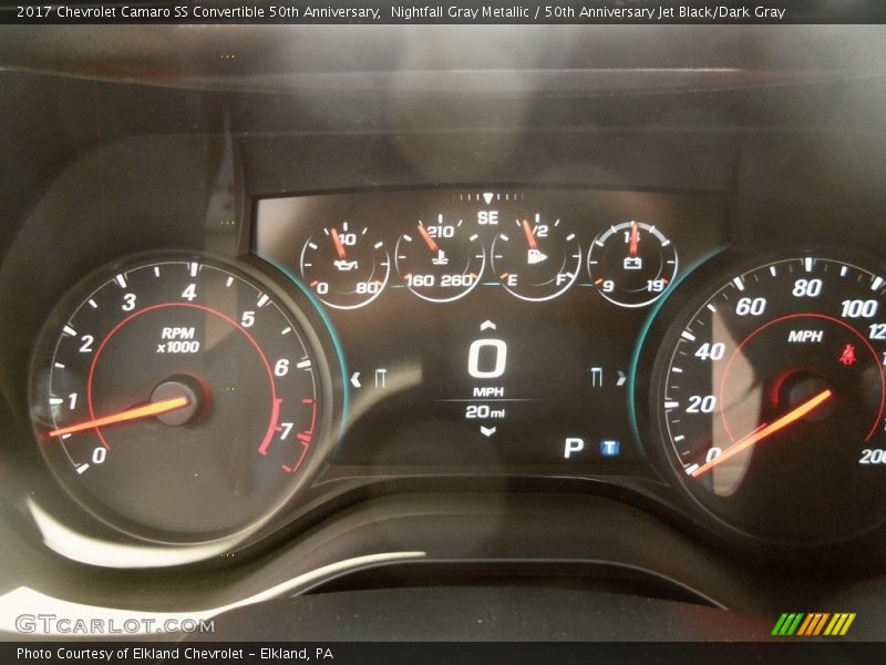 Nightfall Gray Metallic / 50th Anniversary Jet Black/Dark Gray 2017 Chevrolet Camaro SS Convertible 50th Anniversary