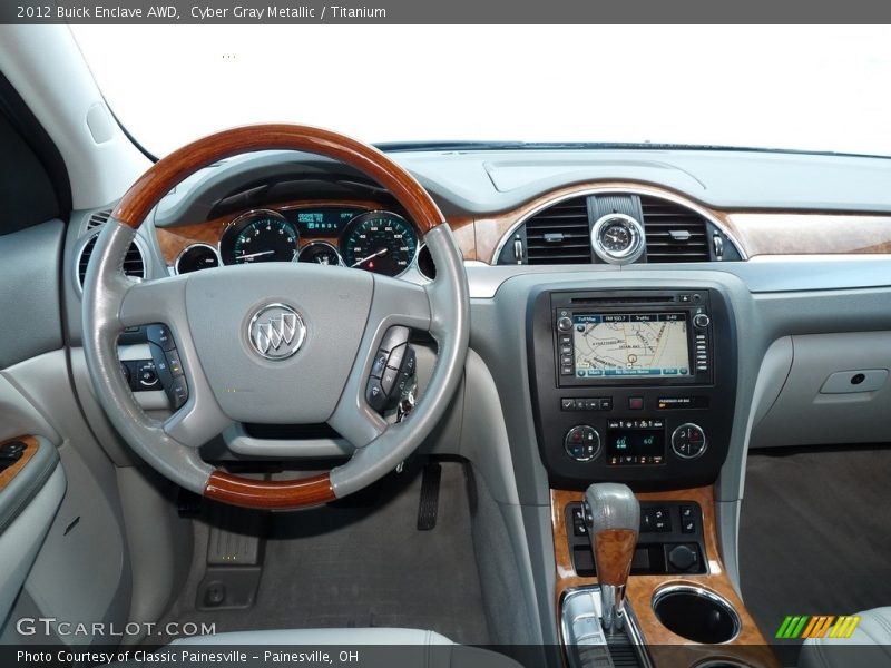 Cyber Gray Metallic / Titanium 2012 Buick Enclave AWD