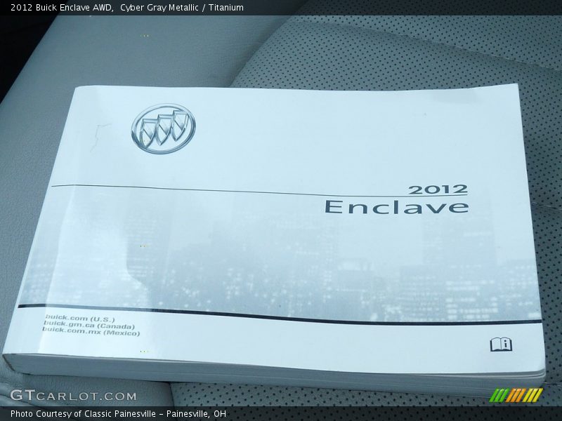 Cyber Gray Metallic / Titanium 2012 Buick Enclave AWD