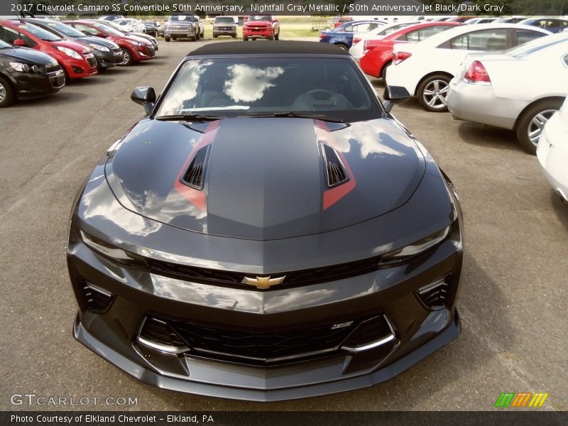 Nightfall Gray Metallic / 50th Anniversary Jet Black/Dark Gray 2017 Chevrolet Camaro SS Convertible 50th Anniversary