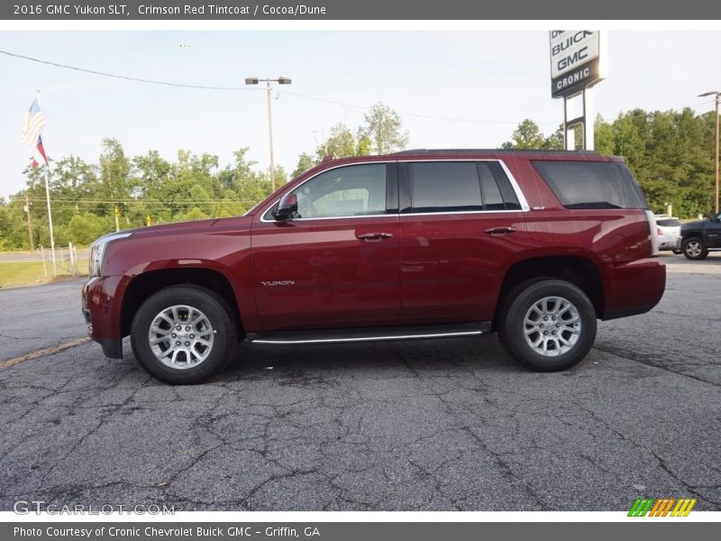 Crimson Red Tintcoat / Cocoa/Dune 2016 GMC Yukon SLT