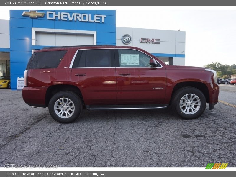Crimson Red Tintcoat / Cocoa/Dune 2016 GMC Yukon SLT
